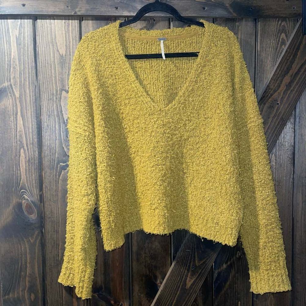 Free People Finders Keepers V Neck Sweater Sz S